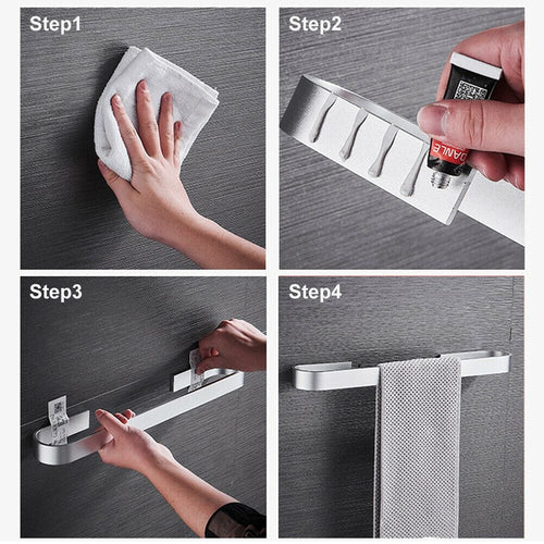 Alloy towel rack