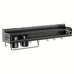 Hot Selling Kitchen Wall Mounted Knife Holder Rack Punch Free Knife Fork Spoon Integrated Storage Rack Kitchen Ware Storage Rack